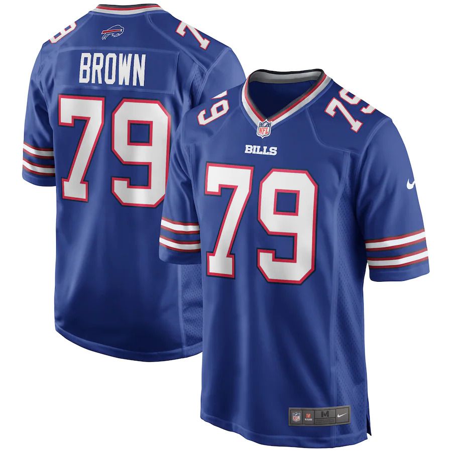 Men Buffalo Bills #79 Ruben Brown Nike Royal Game Retired Player NFL Jersey->buffalo bills->NFL Jersey